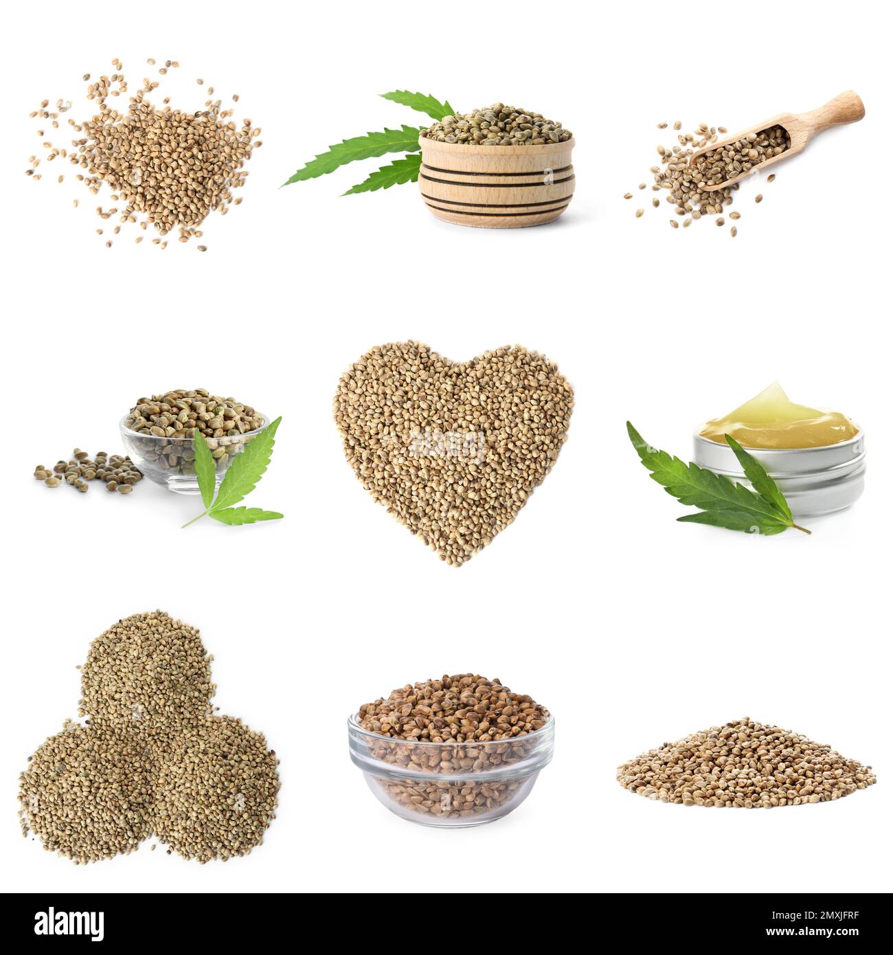 Marijuana seeds on green background Cut Out Stock Images & Pictures - Alamy