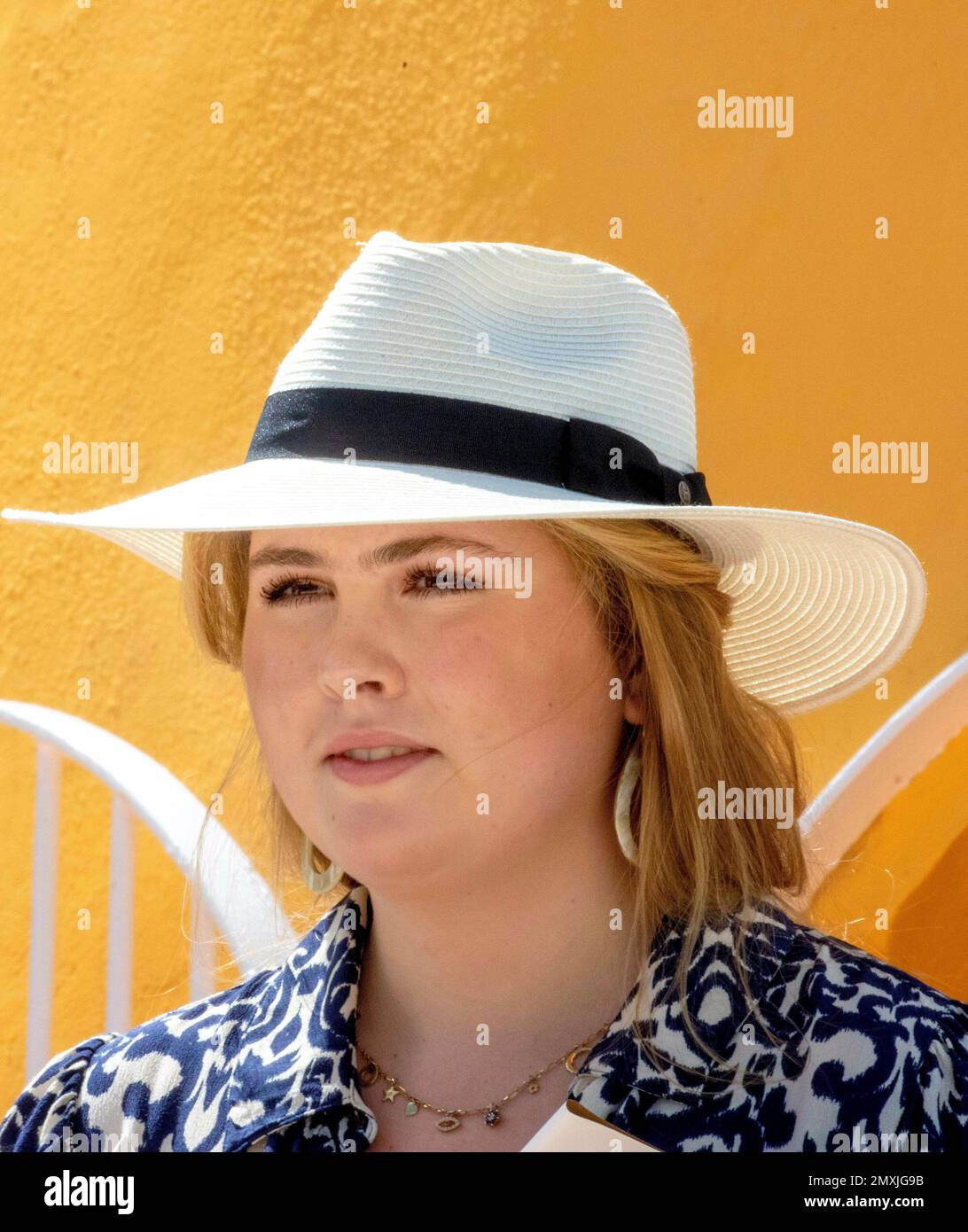 Princess Amalia of The Netherlands at Hofi Mango in Santa Cruz, on ...