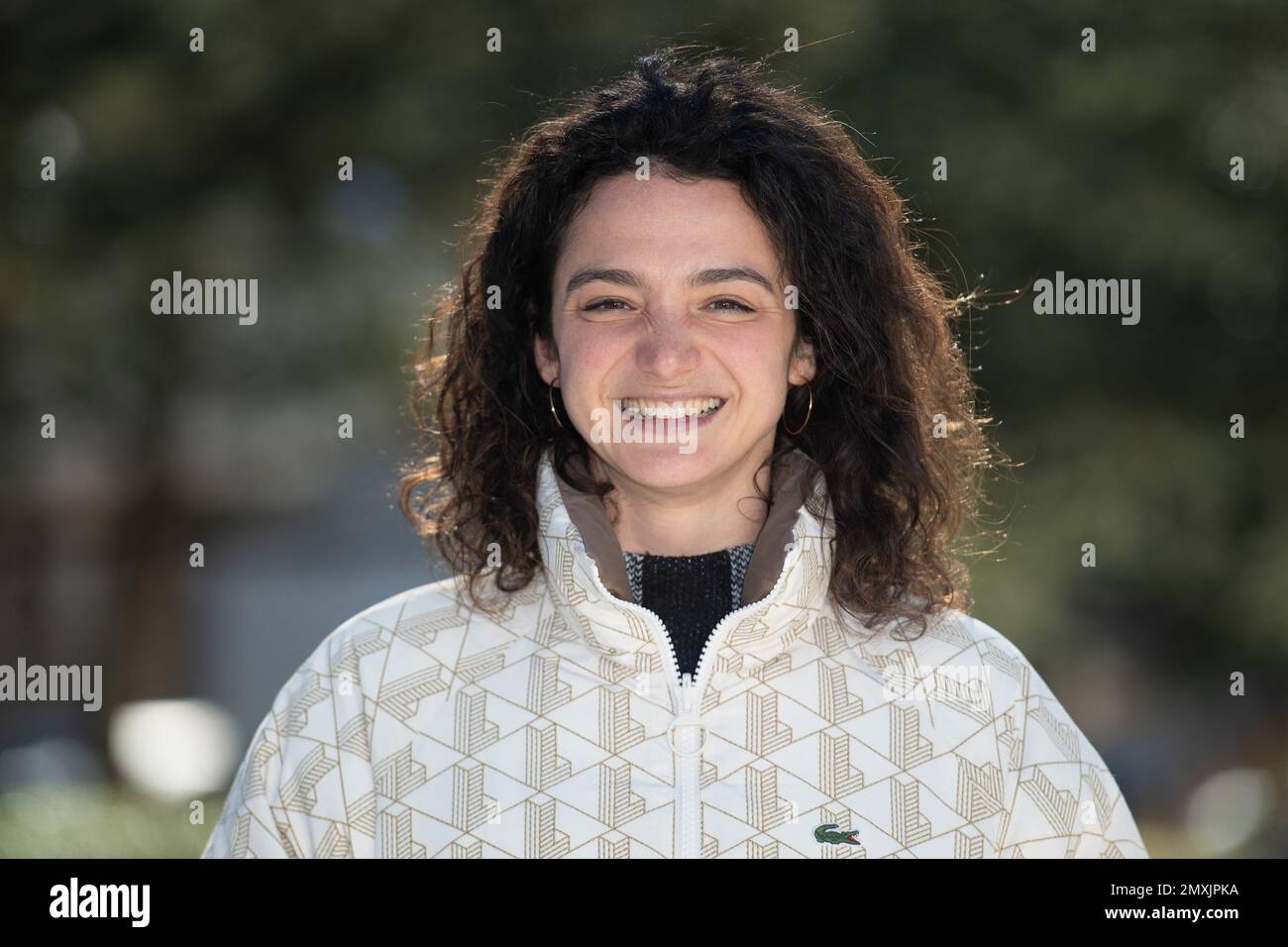 Pauline Bression attending a Photocall during the 25th Luchon TV