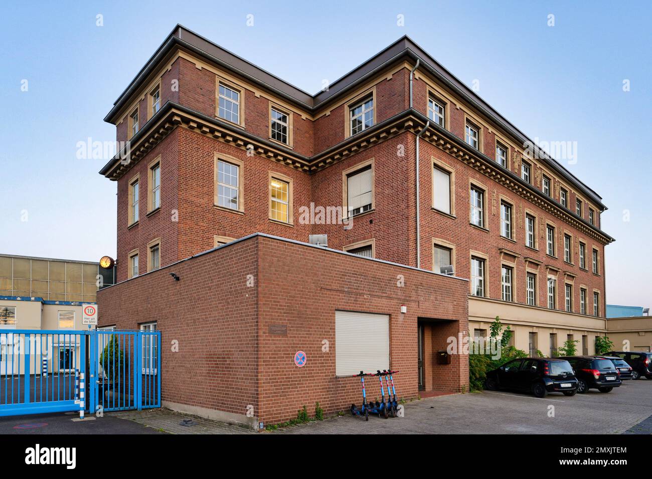 cologne, germany, may 28 2022: former administration building of ThyssenKrupp Schulte in Cologne Ehrenfeld Stock Photo