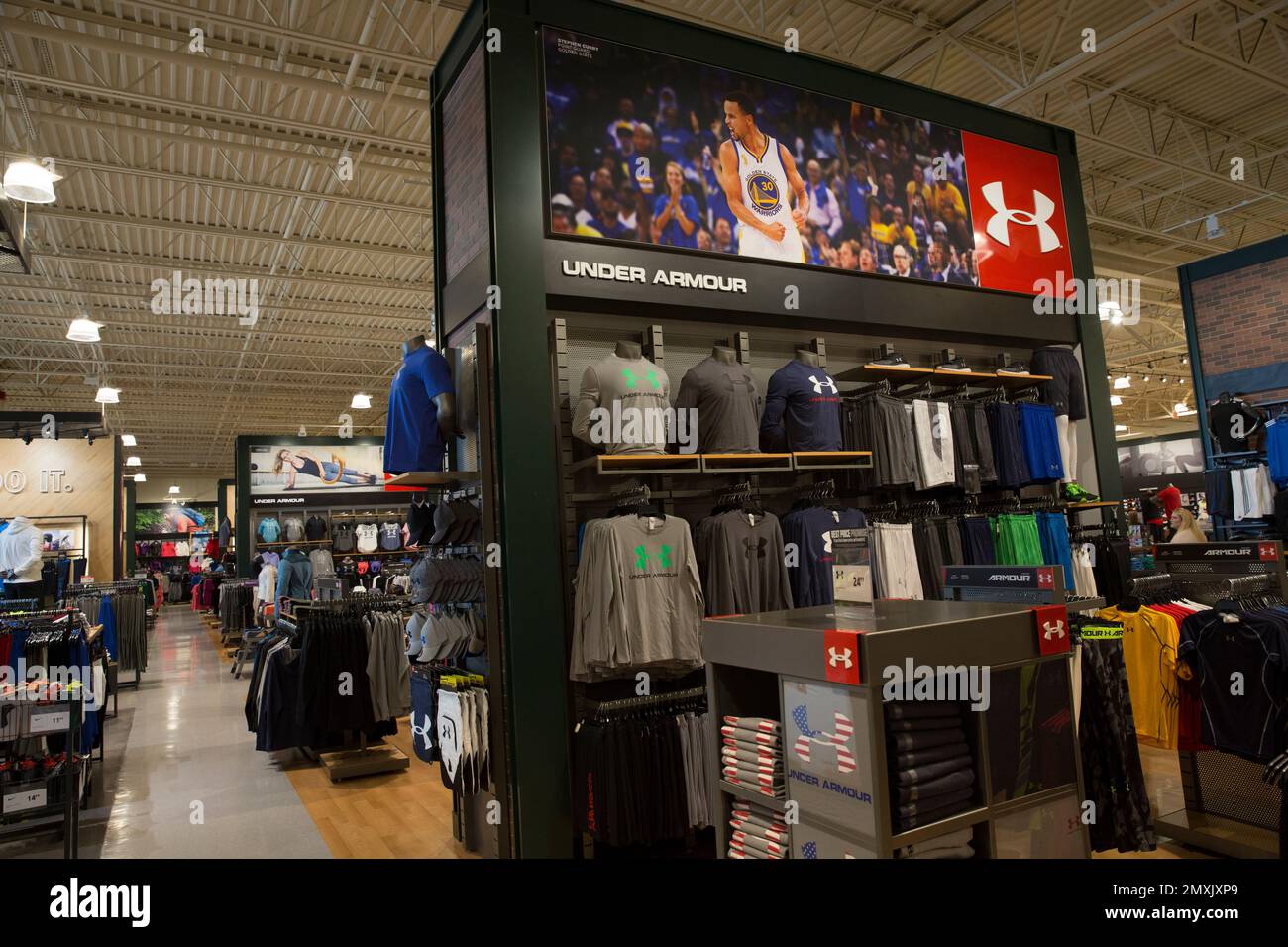The Under Armour shop at the new DICK S Sporting Goods store at Baybrook Mall in Friendswood Texas on Tuesday October 18 2016. The store is one of six new locations now open