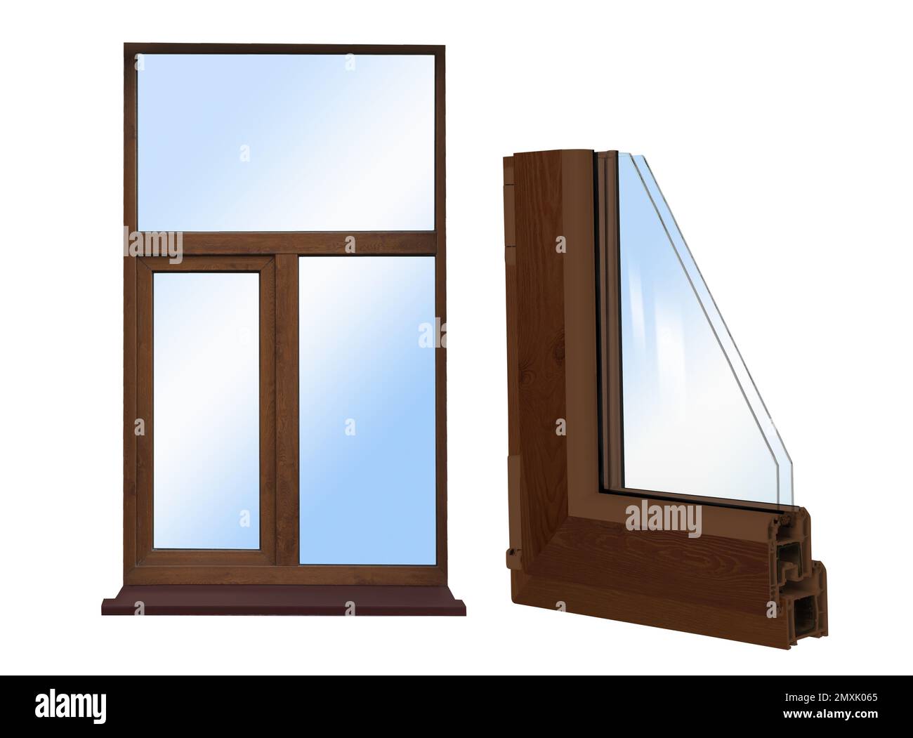 Window and sample of profile on white background Stock Photo - Alamy