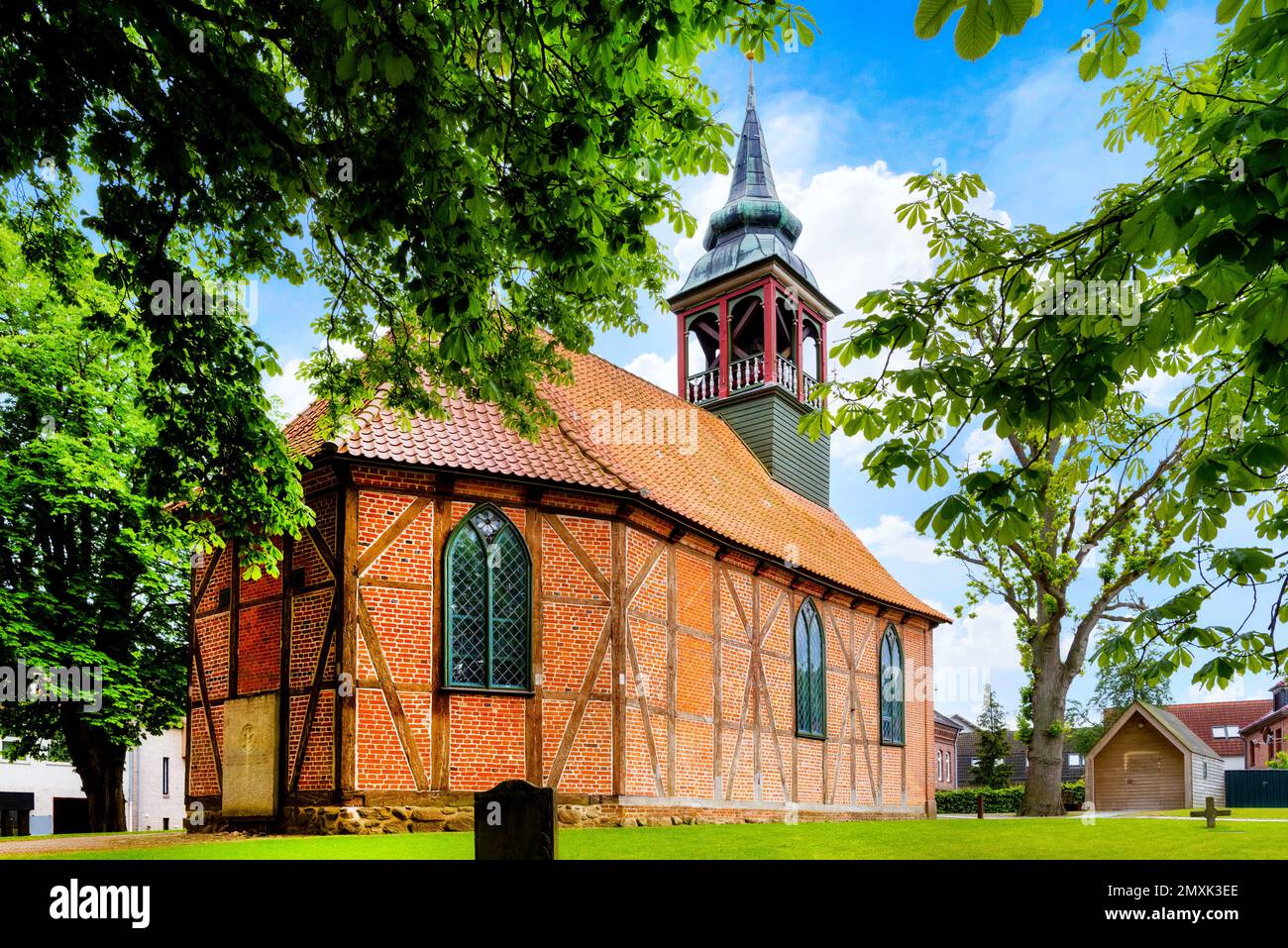 Johanniskirche (church) in old town of Plön, Schleswig Holstein, Germany Stock Photo