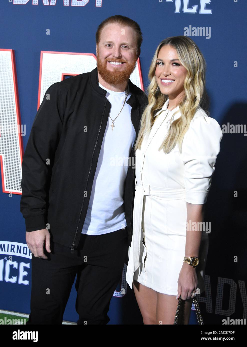 Celebrities attend los angeles dodgers hi-res stock photography