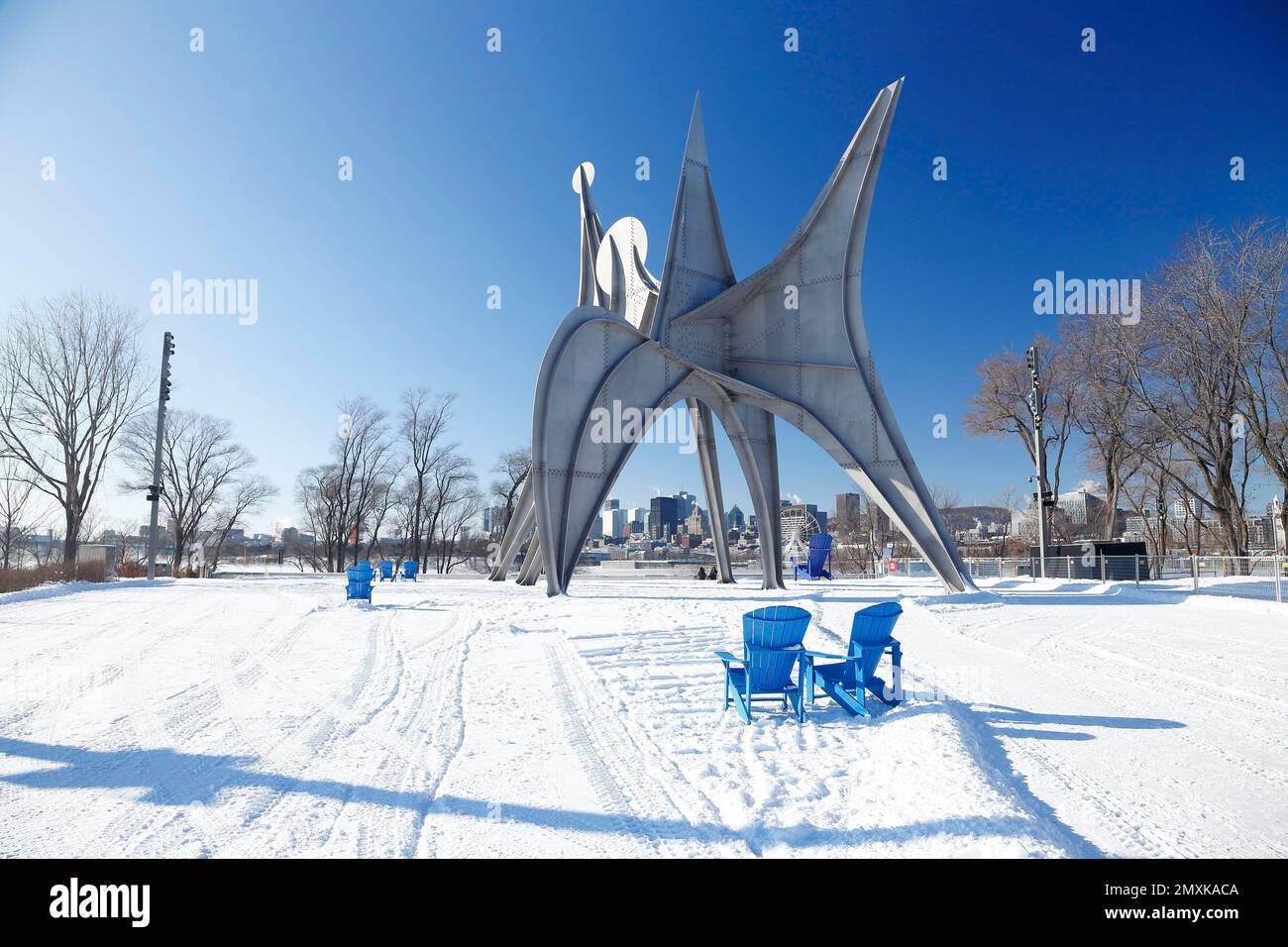 Giant steel sculpture, made by Alexander Calder, Montreal, Province of