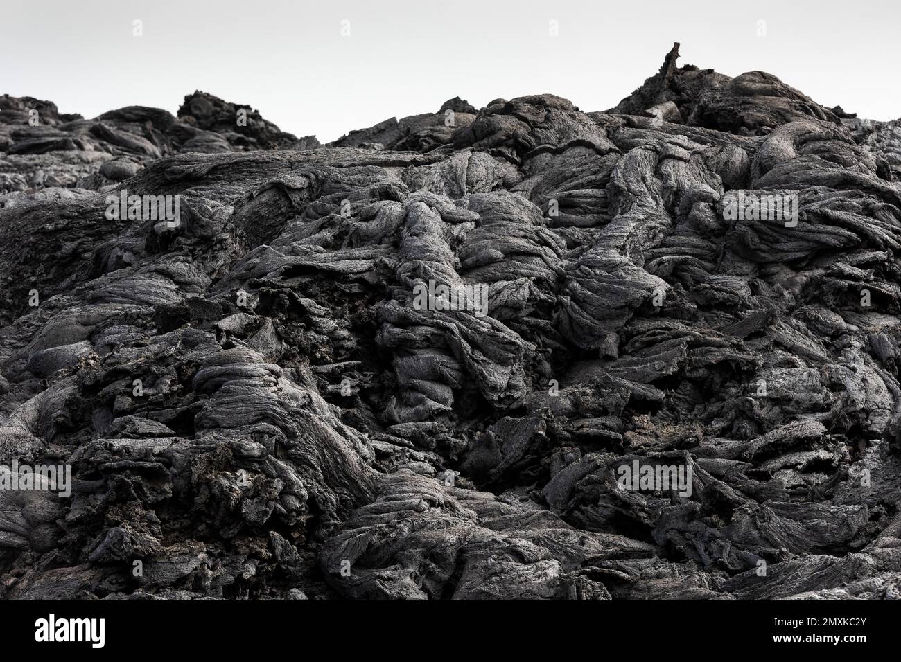 Cooled lava flow, Fagradalsfjall table volcano, Krýsuvík volcanic system, Reykjanes Peninsula