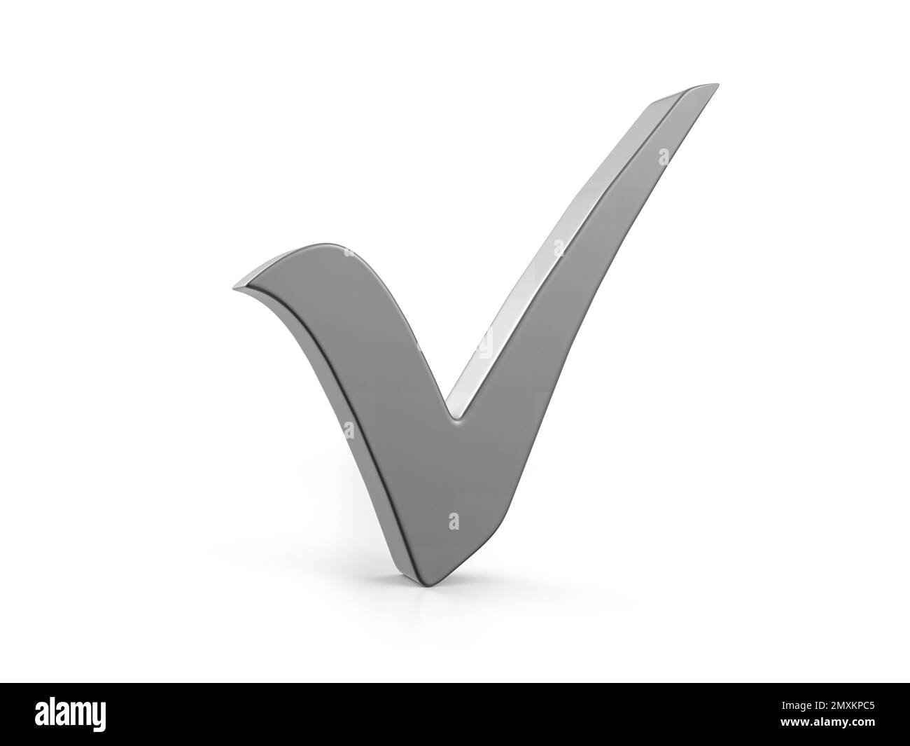 Car paint check mark symbol on a white background. 3d illustration