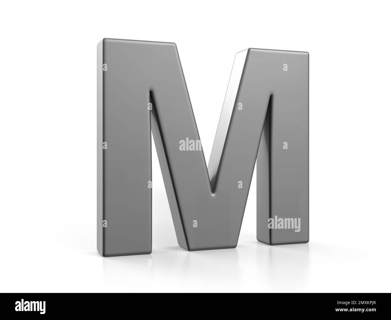 Car paint letter M on a white background. 3d illustration Stock Photo