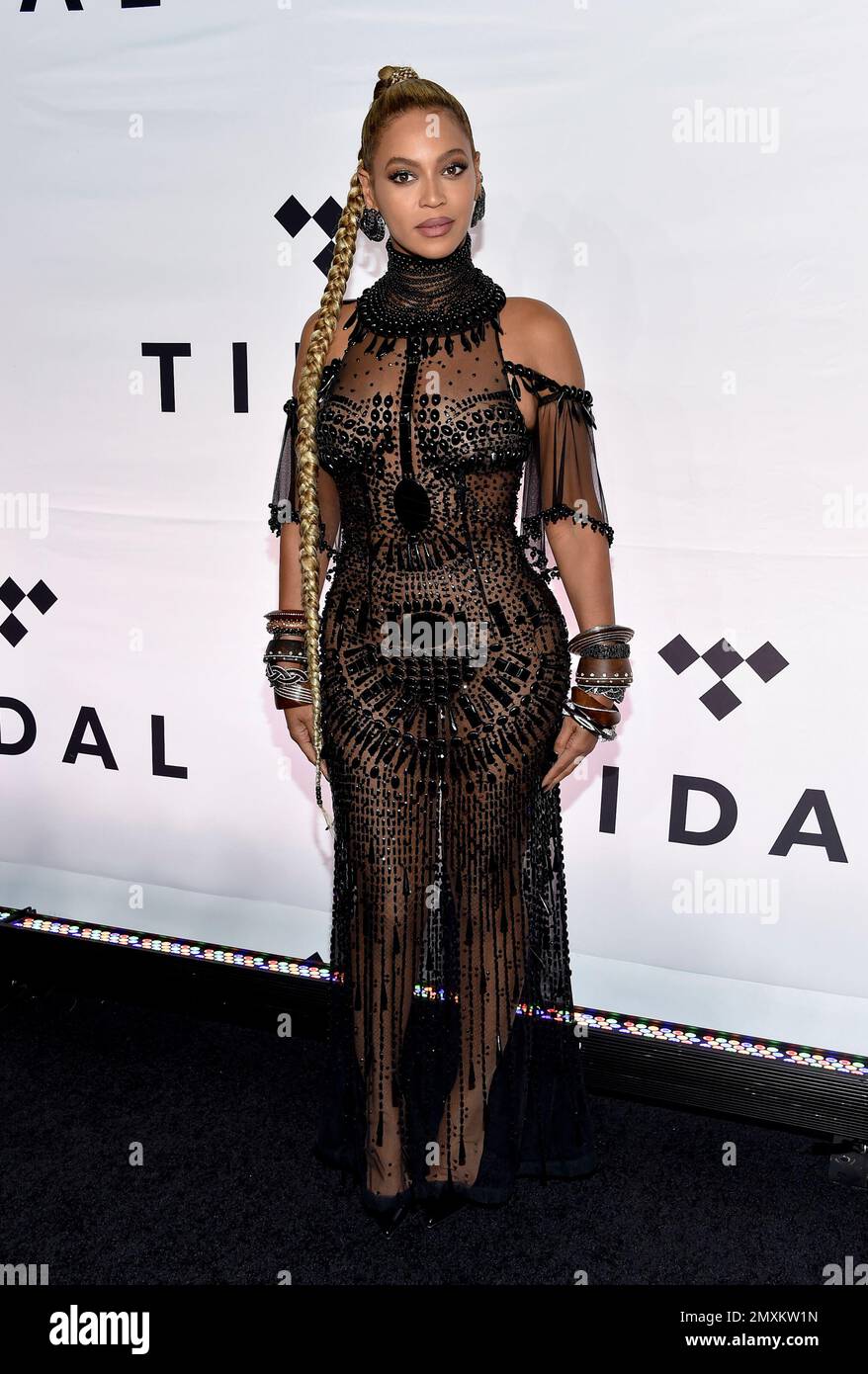 Singer Beyonce Knowles attends the Tidal X: 1015 benefit concert ...