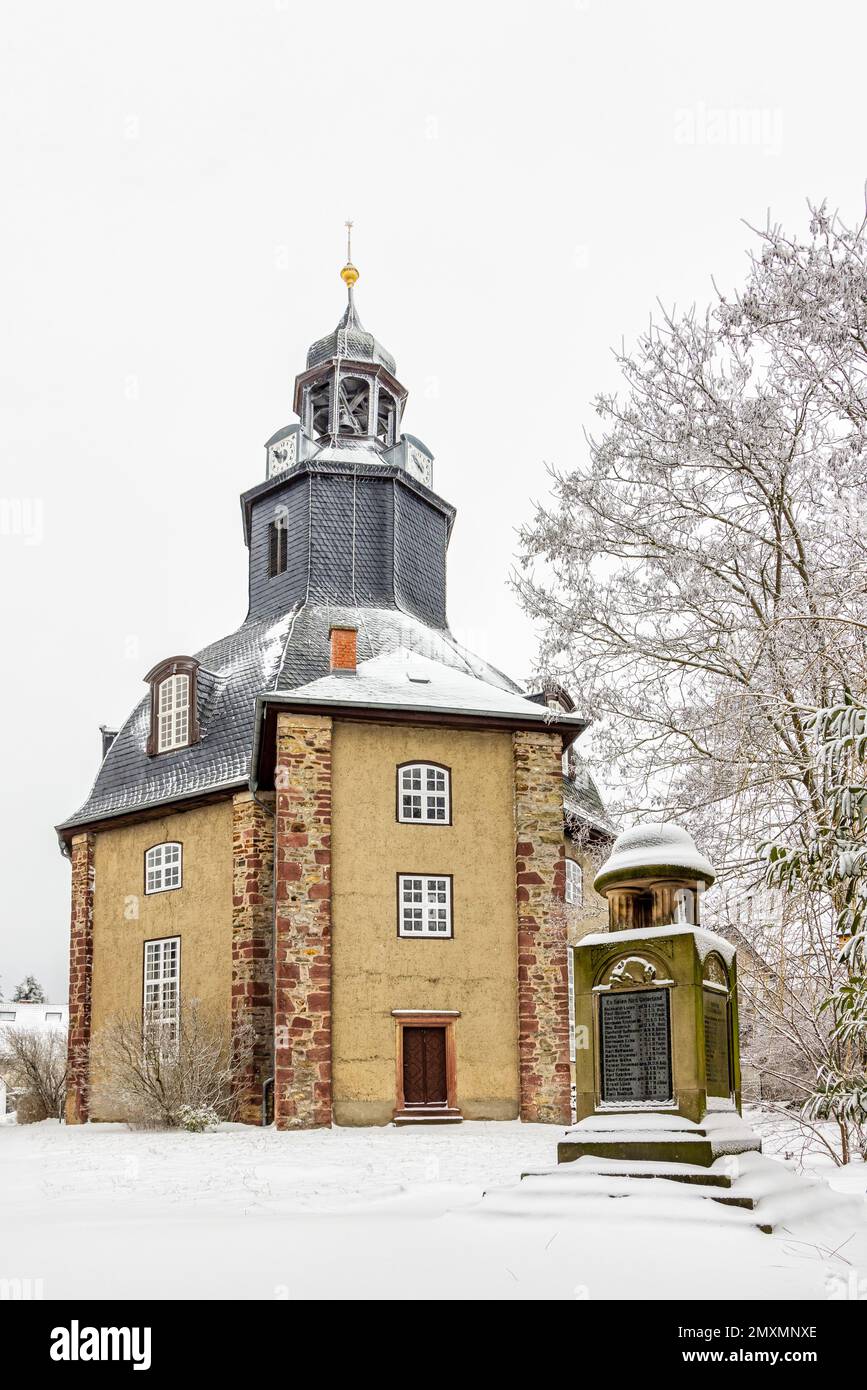 Schwenda im Harz Gemeinde Südharz Winterbild Stock Photo