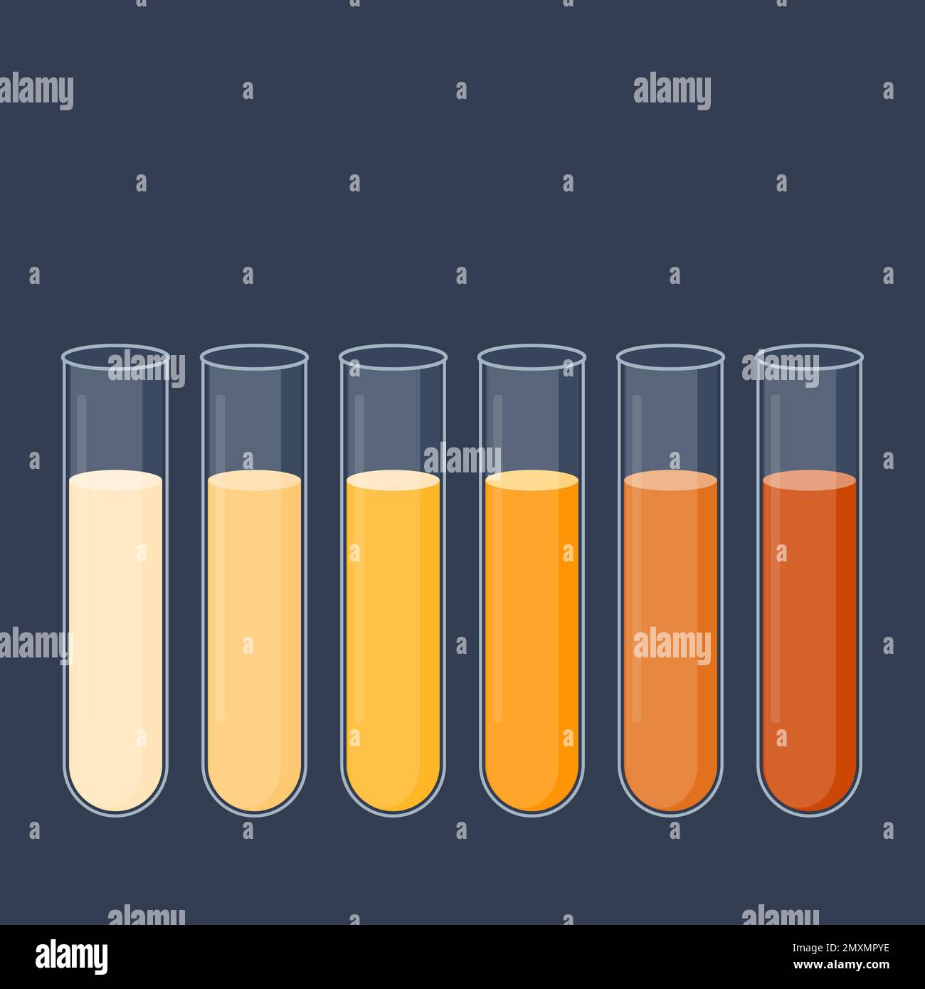 Urine colour chart, illustration Stock Photo Alamy