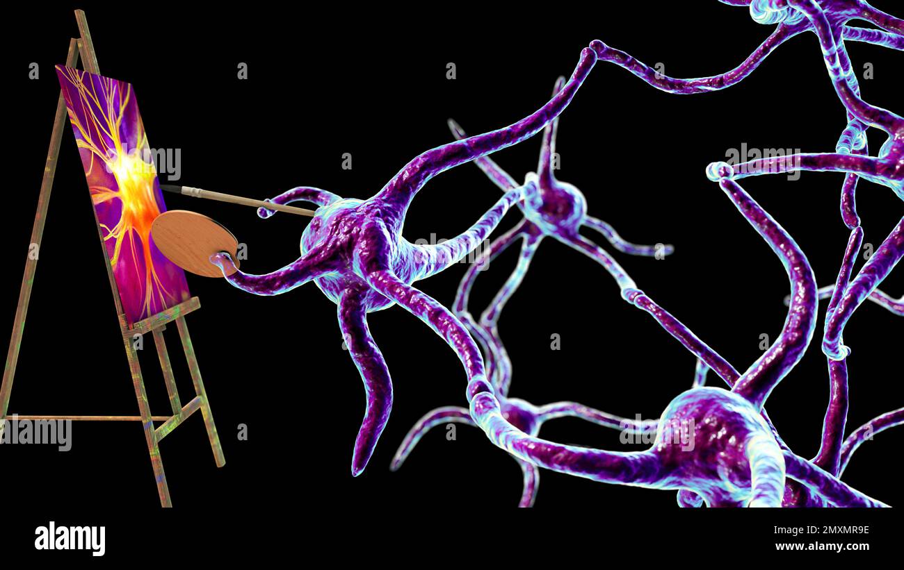 AI art generator, conceptual illustration Stock Photo Alamy