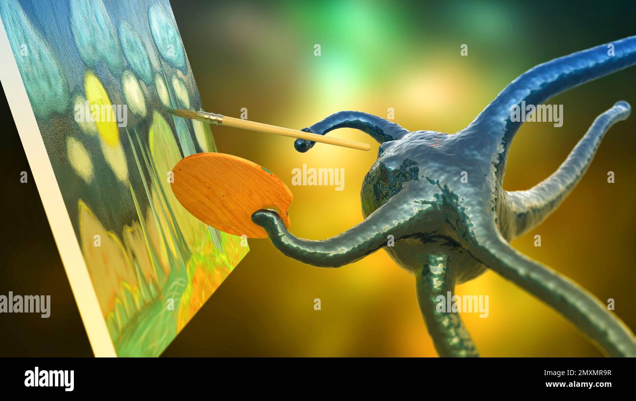 AI art generator, conceptual illustration Stock Photo Alamy