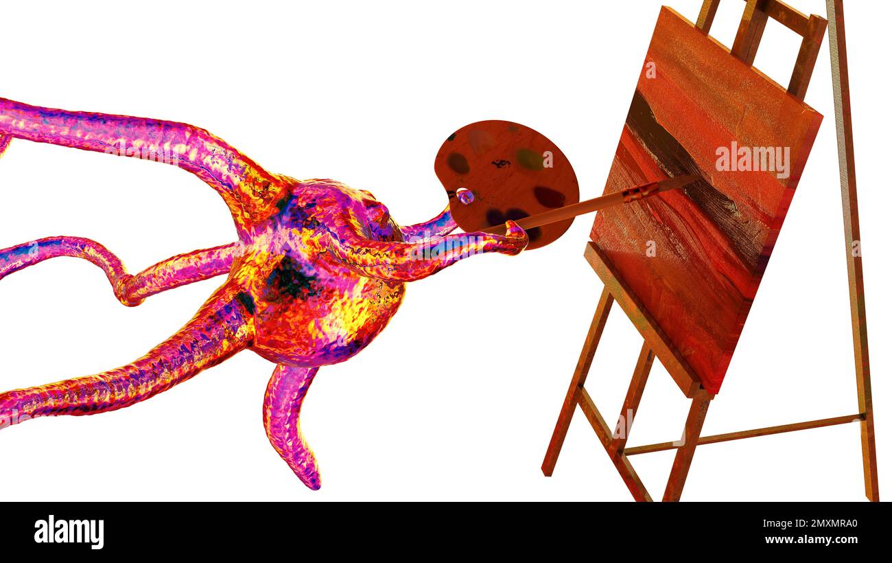 AI art generator, conceptual illustration Stock Photo Alamy