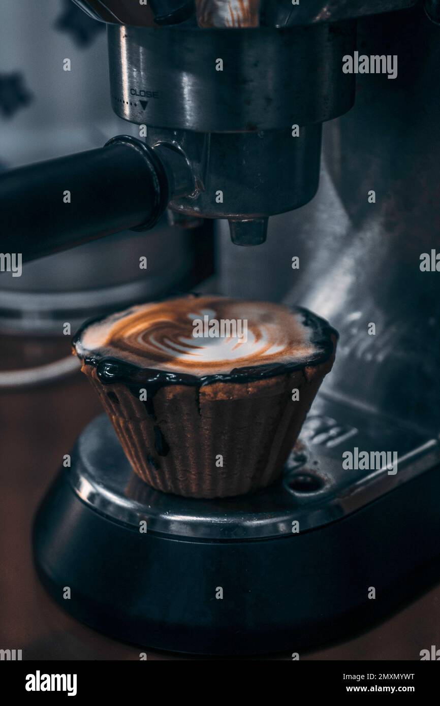 Coffee making espresso machine Stock Photo Alamy
