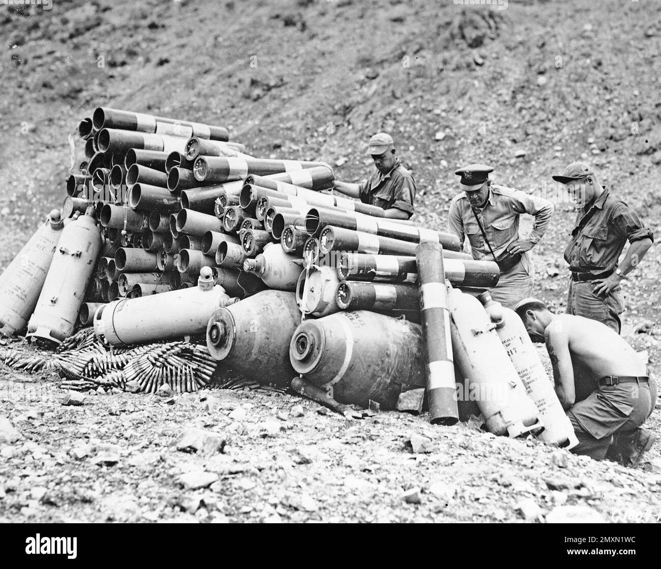 In this handout from the U.S. Air Force, A fourman demolition squad