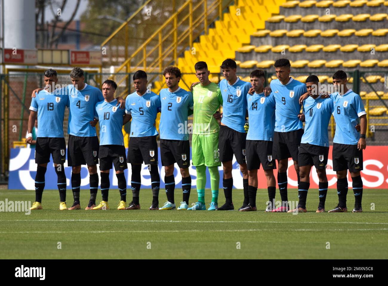 Bogota, Colombia. 03rd Feb, 2023. Uruguay's national team during the CONMEBOL South American Tournament match between  Ecuador and Uruguay, in Bogota, Colombia on February 3, 2023. Photo by: Cristian Bayona/Long Visual Press Credit: Long Visual Press/Alamy Live News Stock Photo