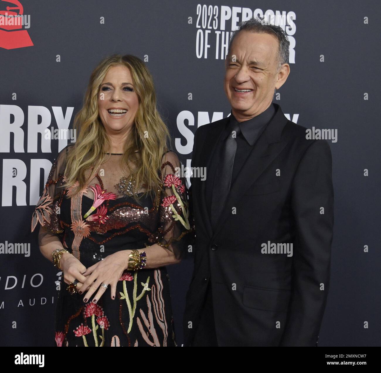 Los Angeles, USA. 03rd Feb, 2023. Rita Wilson and Tom Hanks attend the MusiCares Persons of the Year gala at the Los Angeles Convention Center on Los Angeles on Friday, February 3, 2023. Photo by Jim Ruymen/UPI Credit: UPI/Alamy Live News Stock Photo