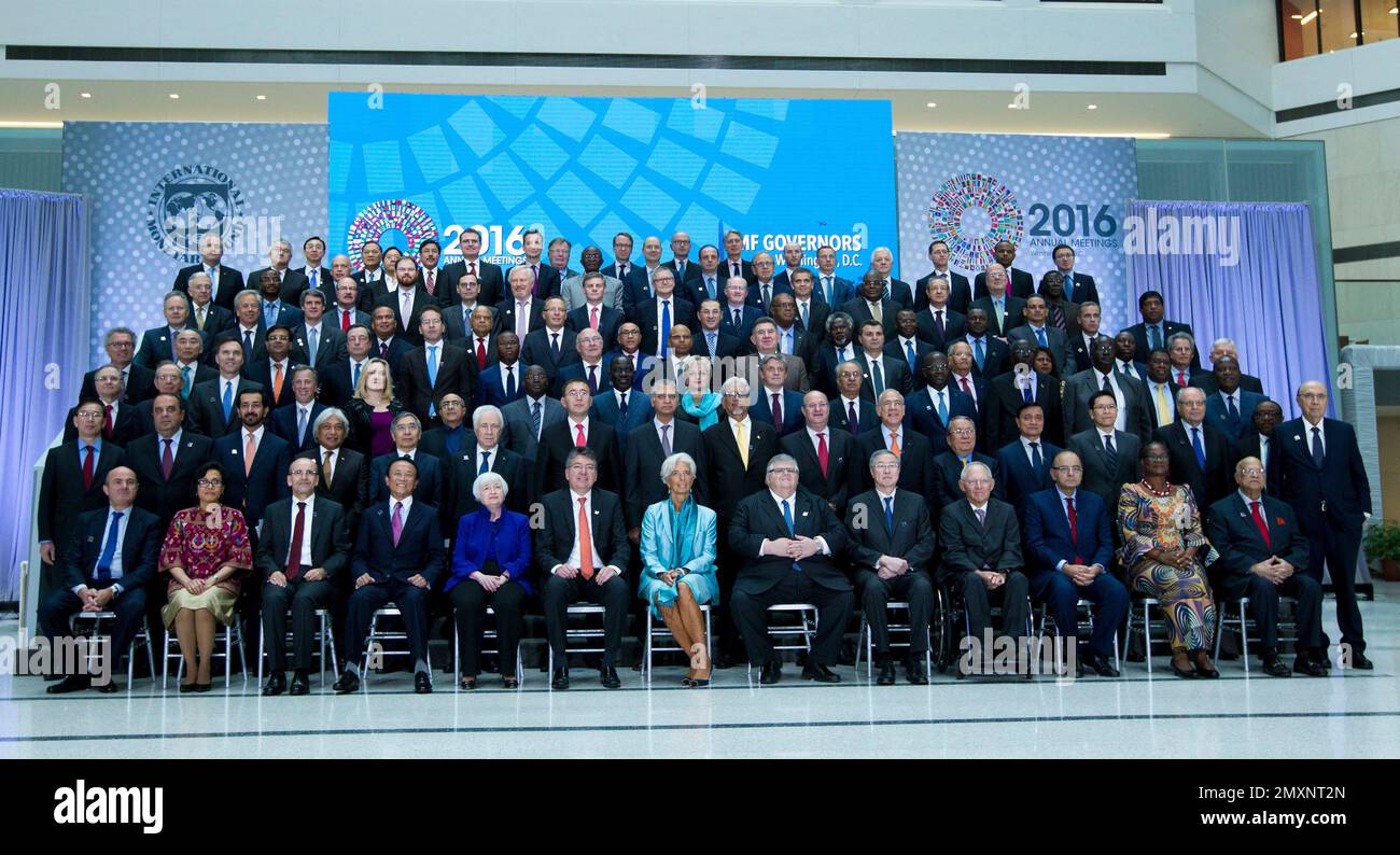 International Monetary Fund (IMF) Governors Group Photo During World ...