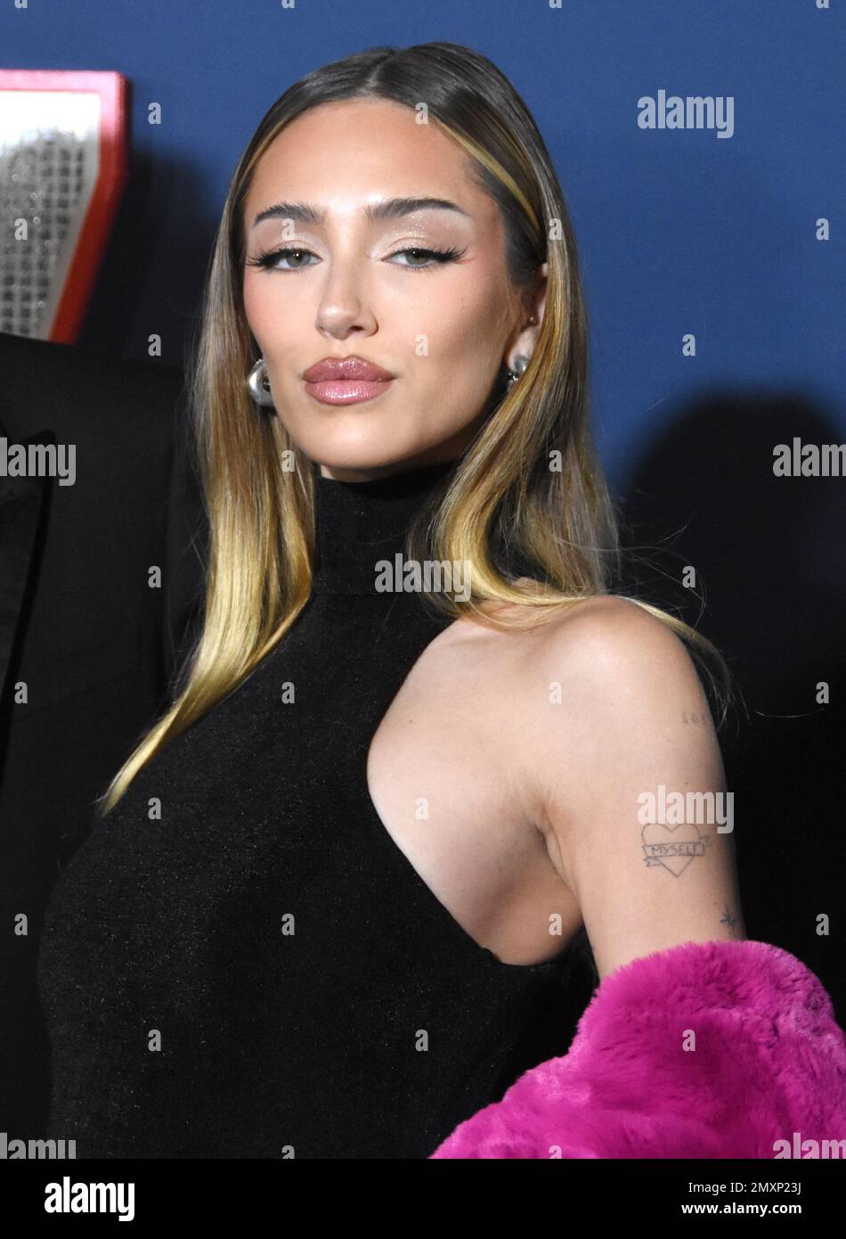 Los Angeles, California, USA 31st January 2023 Actress Delilah Belle Hamlin attends the Los Angeles Premiere Screening of Paramount Pictures' '80 for Brady' at Regency Village Theatre on January 31, 2023 in Los Angeles, California, USA. Photo by Barry King/Alamy Stock Photo Stock Photo