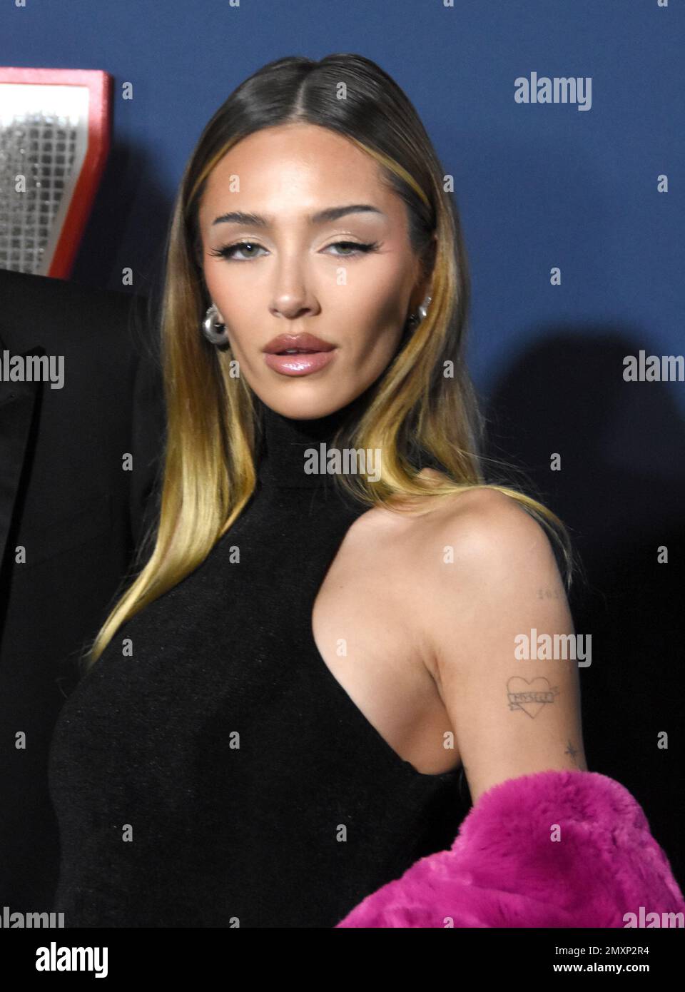 Los Angeles, California, USA 31st January 2023 Actress Delilah Belle Hamlin attends the Los Angeles Premiere Screening of Paramount Pictures' '80 for Brady' at Regency Village Theatre on January 31, 2023 in Los Angeles, California, USA. Photo by Barry King/Alamy Stock Photo Stock Photo