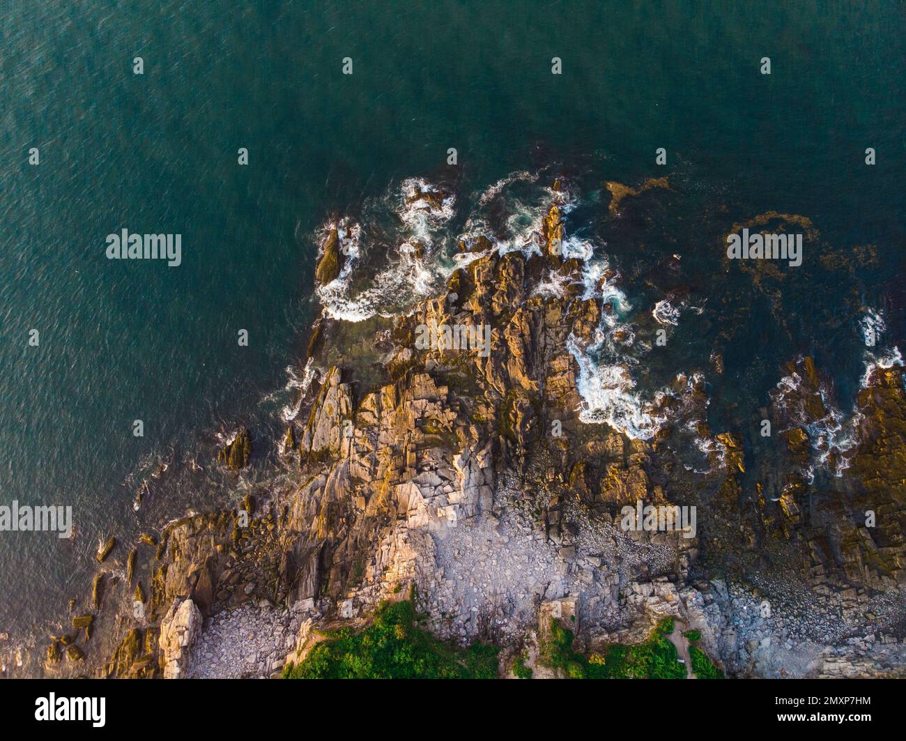 Aerial view sunny beach palm hi-res stock photography and images - Alamy