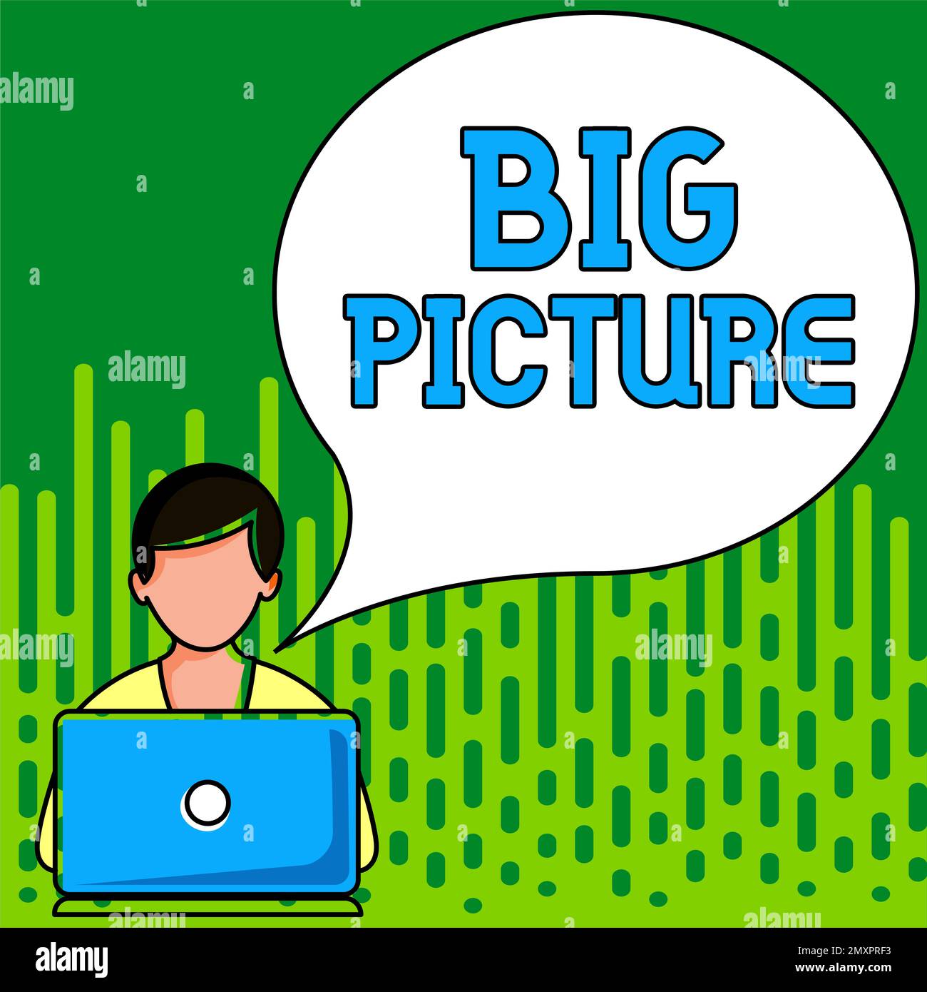 Text sign showing Big Picture. Word for most important facts about ...