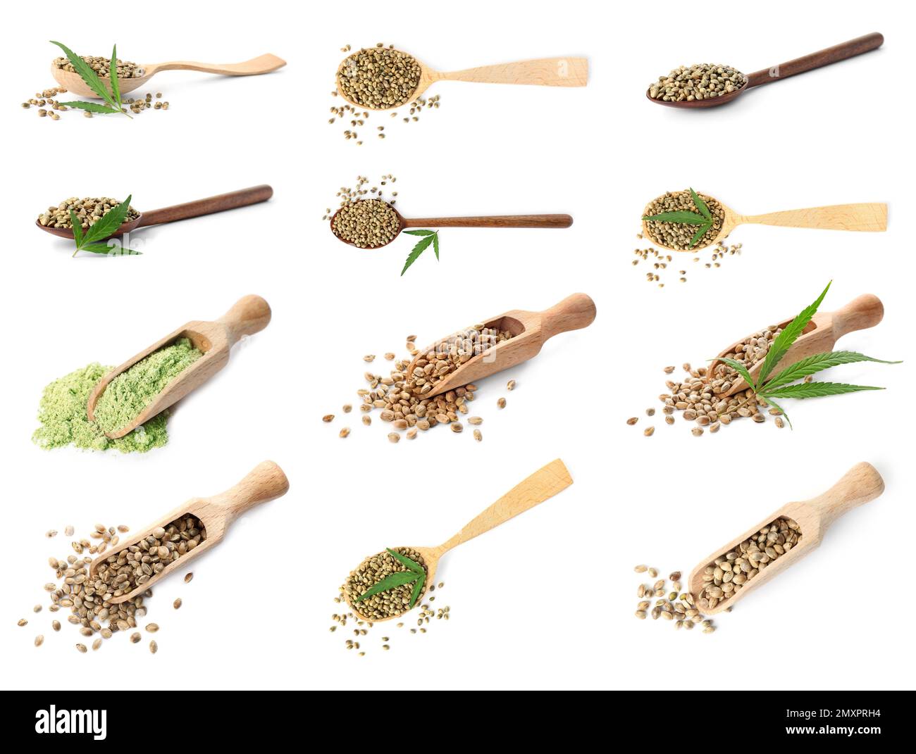 Marijuana seeds on green background Cut Out Stock Images & Pictures - Alamy