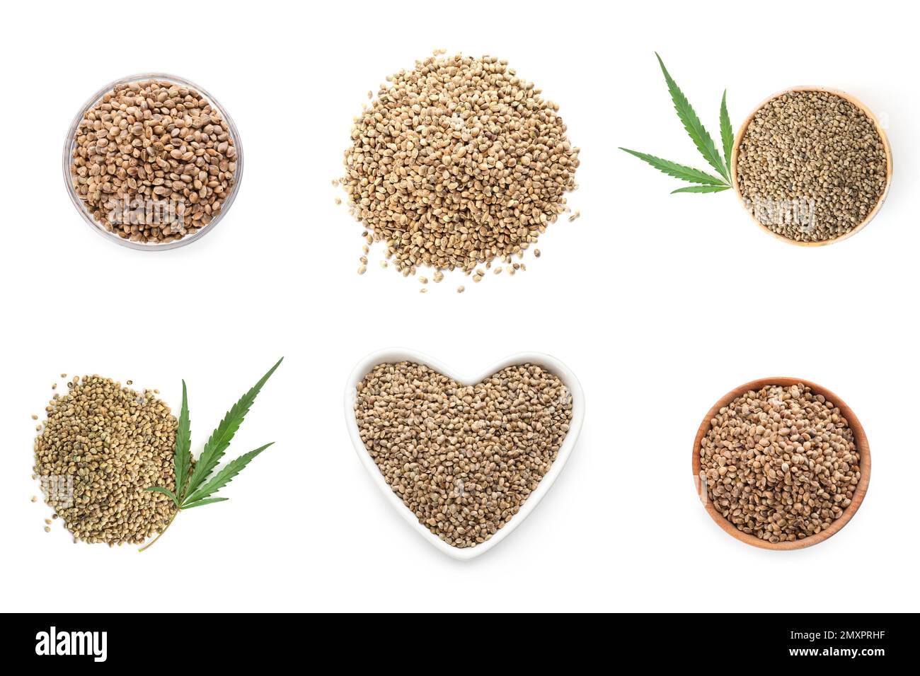 Marijuana seeds on green background Cut Out Stock Images & Pictures - Alamy