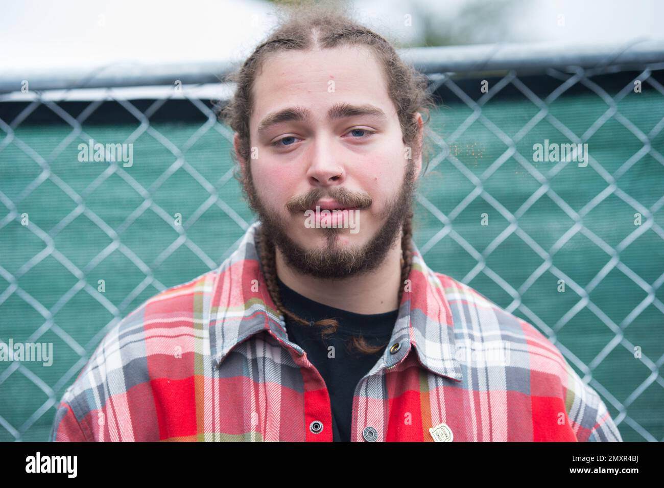 Artist Post Malone poses for a photo backstage at the 2016 The Meadows Music and Arts Festivals at Citi on Saturday, Oct. 1, 2016, Flushing, New York. (Photo by Scott