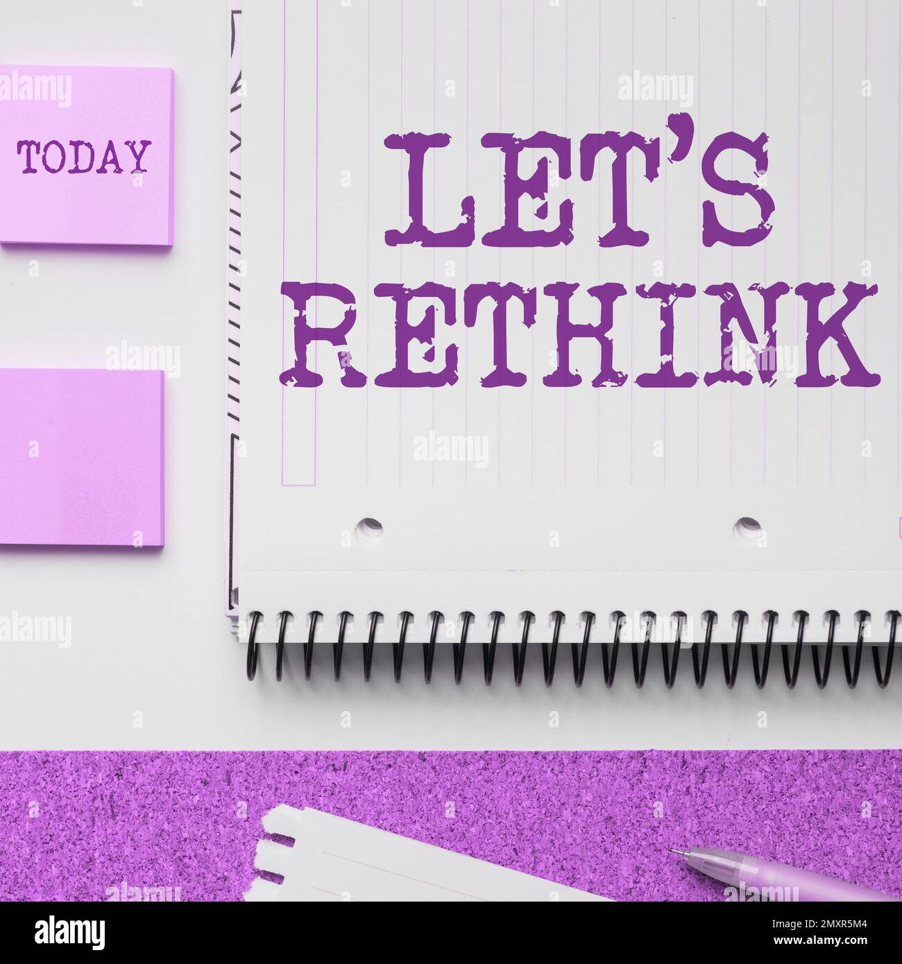 Let's Rethink Handwriting text Let's Rethink. Business concept an Afterthought To ...
