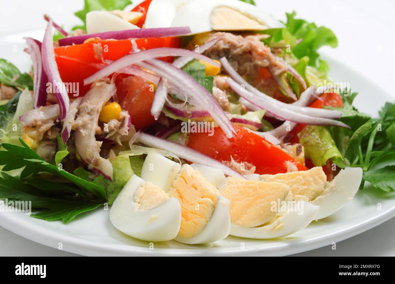 Insalata Tonno - Traditional Salad From Italy Stock Photo