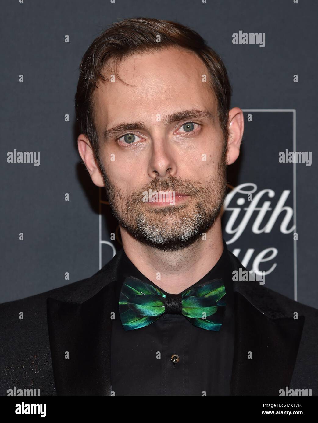 Author Ransom Riggs attends "Miss Peregrine's Home for Peculiar Children" red carpet event at Saks 5th Avenue on Monday, Sept. 26, 2016, in New York. (Photo by Evan Agostini/Invision/AP) Stock Photo