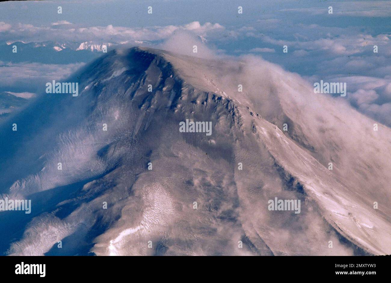 In this image provided by NASA, is an aerial view of Mount St. Helens ...