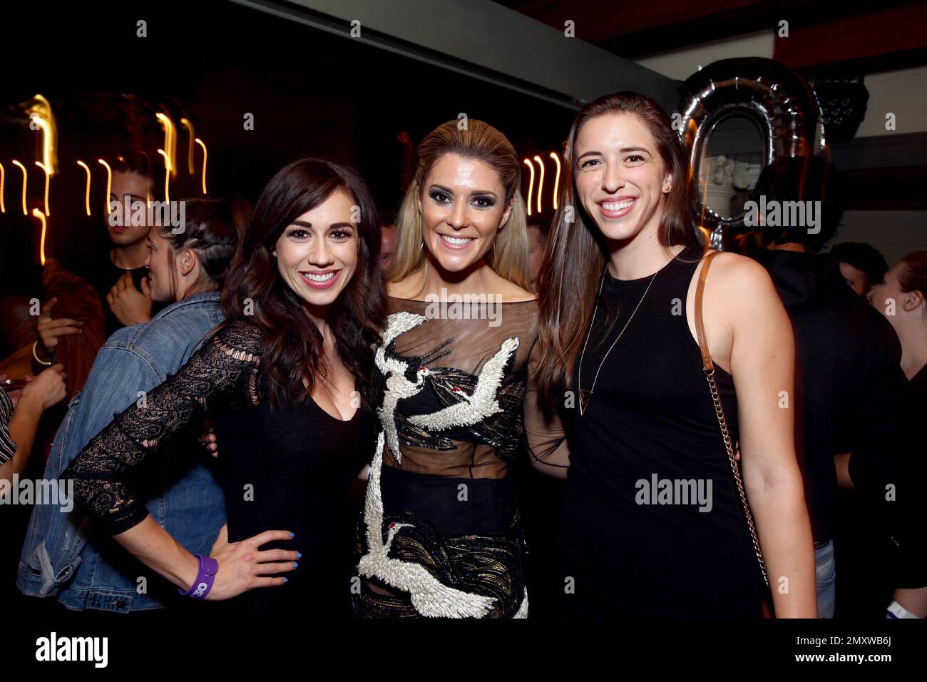 Colleen Ballinger, Grace Helbig and Rachel Ballinger seen at Lionsgate