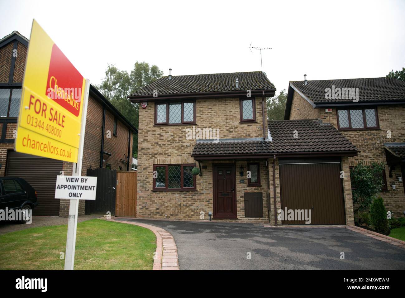 An exterior view shows the house for sale that starred onscreen as