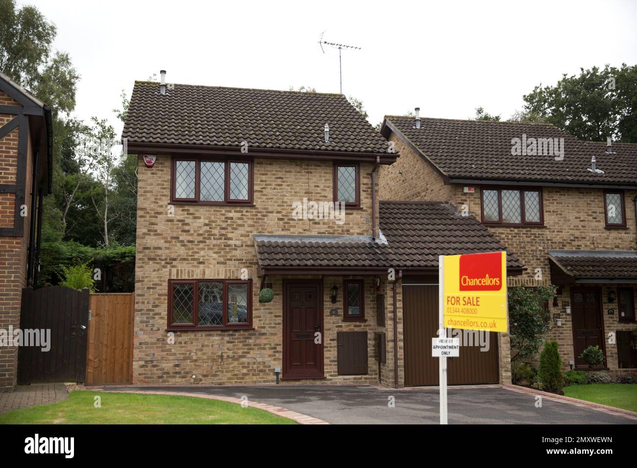 An exterior view shows the house for sale that starred onscreen as
