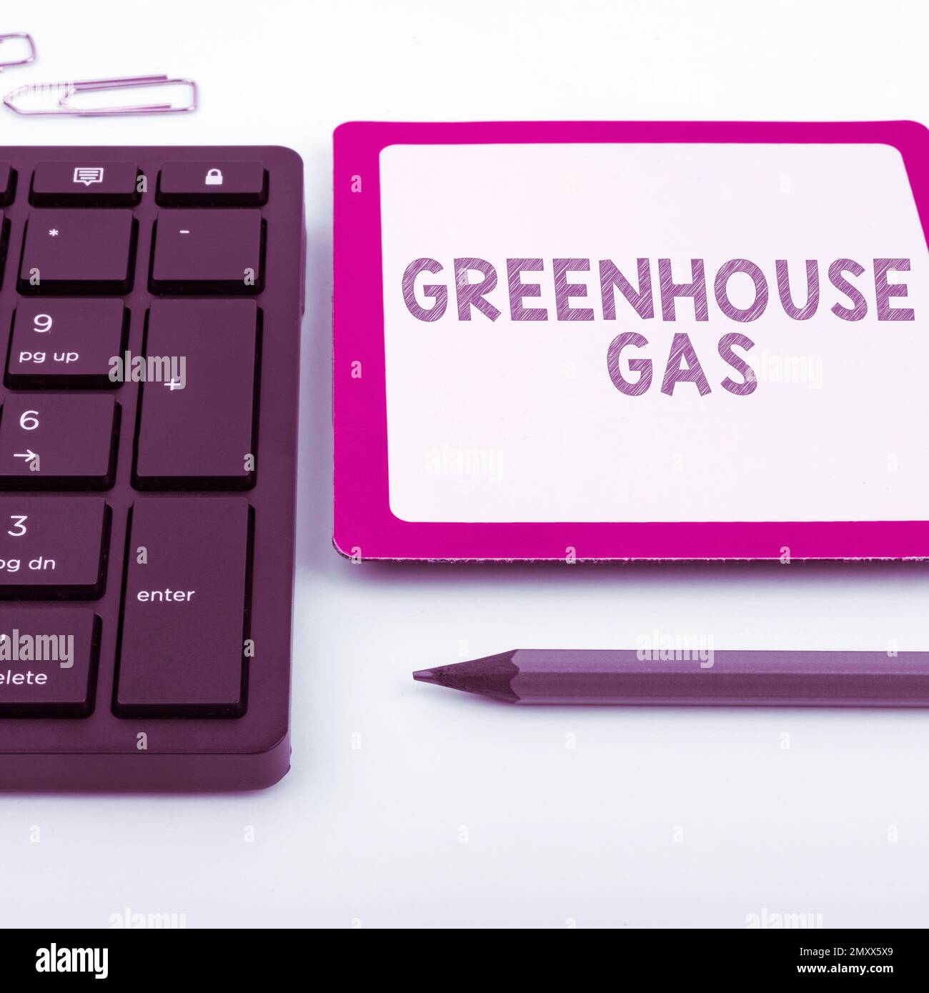 Conceptual caption Greenhouse Gas. Concept carbon dioxide