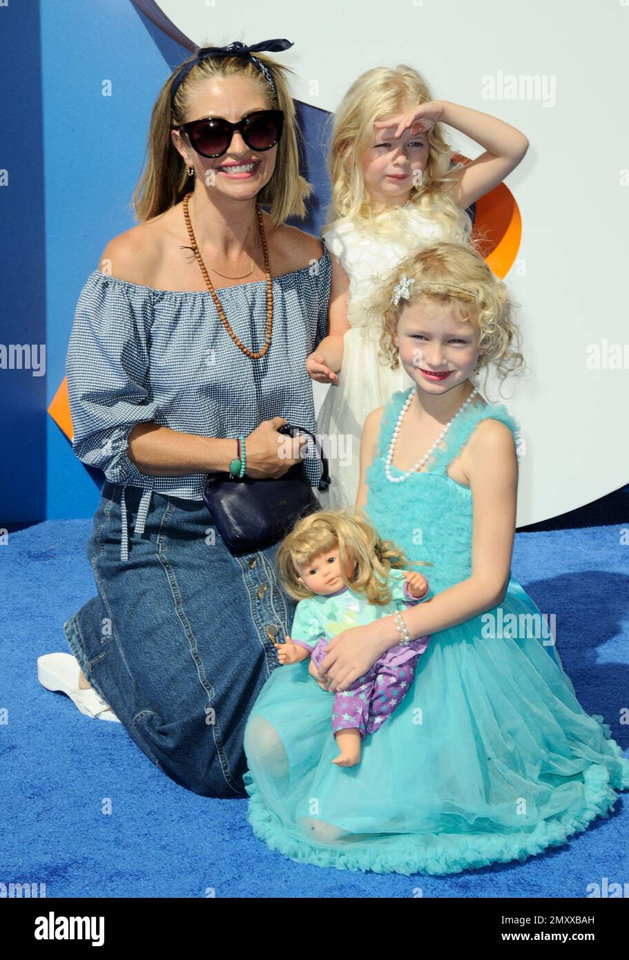 Rebecca Gayheart arrives at the LA premiere of "Storks" on Saturday