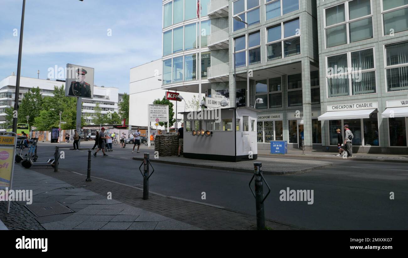 Checkp Point Charlie Inages Military crossing point hi-res stock photography and images - Alamy