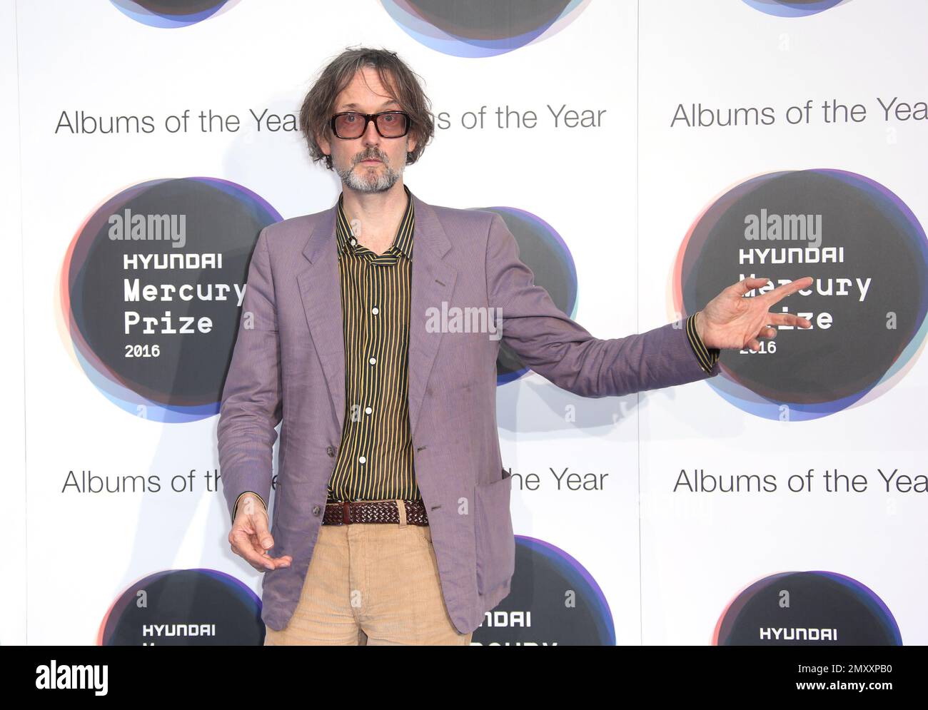 Singer Jarvis Cocker Poses For Photographers Upon Arrival At The Mercury Prize Albums Of The 9306