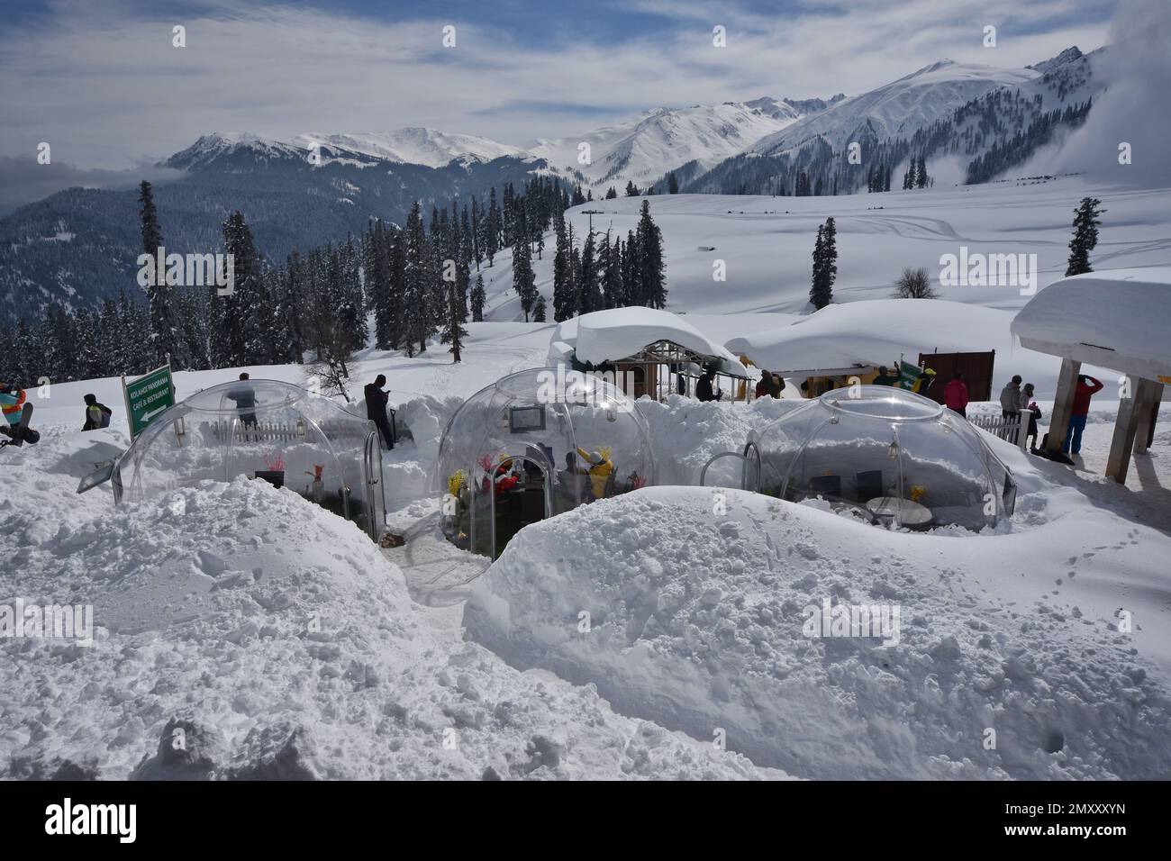Srinagar, India. 04th Feb, 2023. Overview of Indian's first Glass Igloo