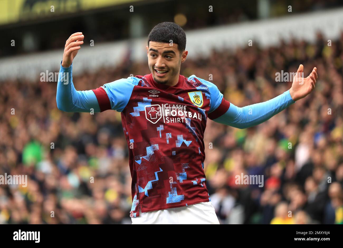 Burnley's Anass Zaroury during the Premier League match at Turf Moor,  Burnley. Picture date: Friday August 11, 2023 Stock Photo - Alamy