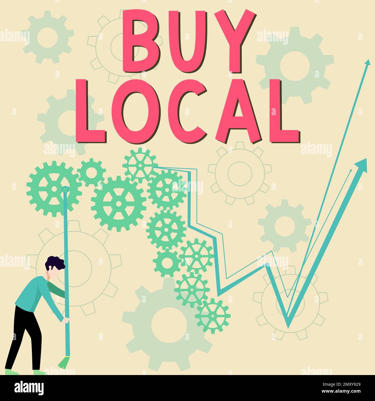 Text caption presenting Buy Local. Conceptual photo Patronizing ...