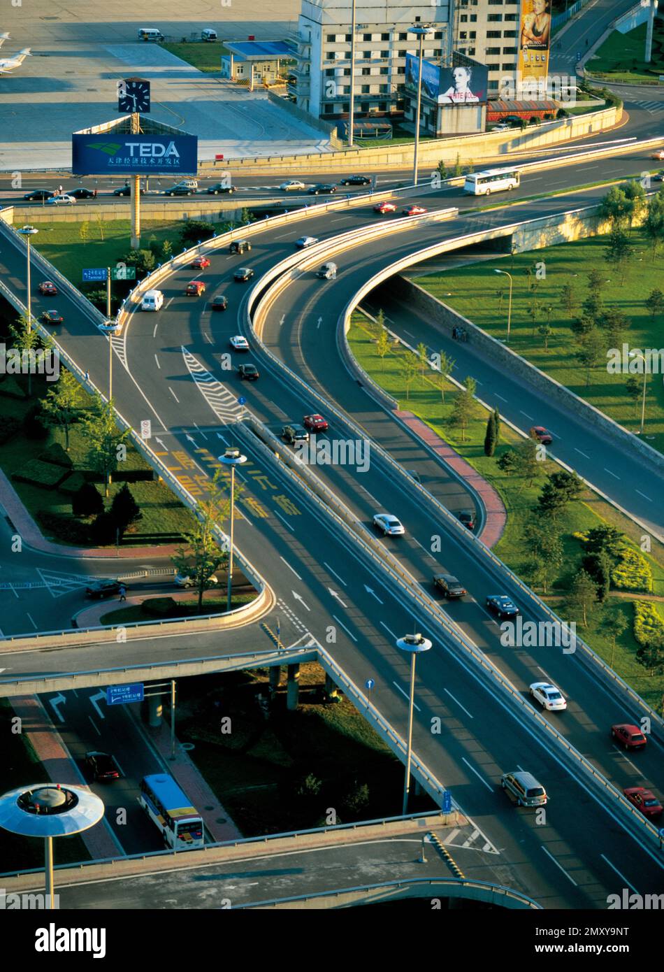 The capital airport highway Stock Photo Alamy