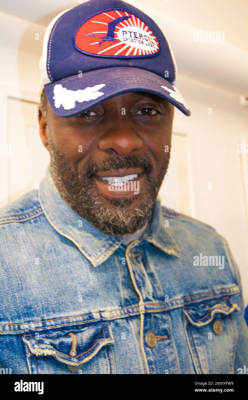 Idris Elba returns in a film spin off from the TV series 'Luther.'  'Luther: The Fallen Sun' premieres on Netflix in March 2023 Stock Photo