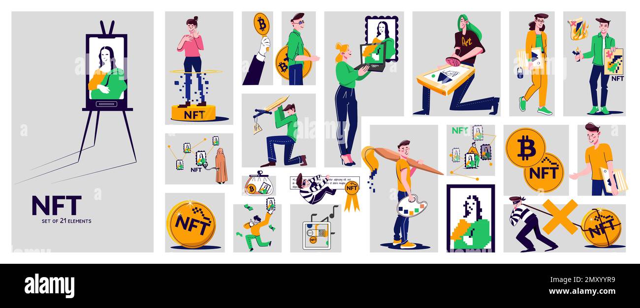 Nft icons Stock Vector Images Alamy