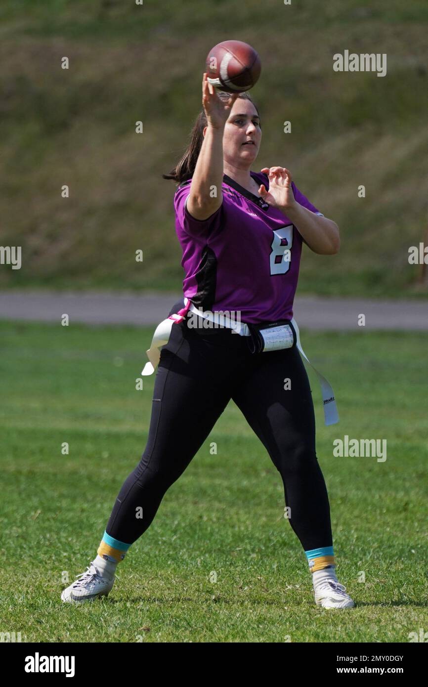 South Wales Harpies Flag Football - Welsh Bowl 6th August 2022 Stock Photo