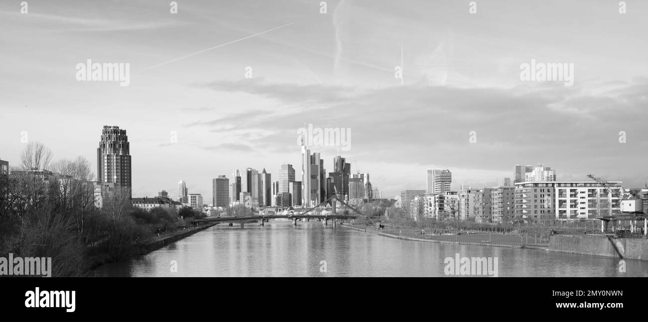 Skyline Frankfurt am Main, Germany Stock Photo