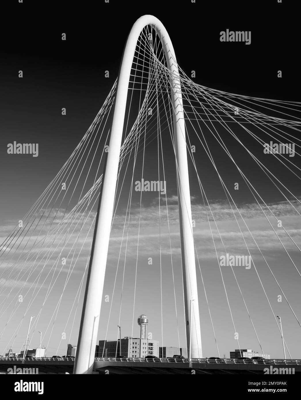 Cable Stayed Bridge Close-up. Stock Photo